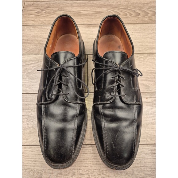 Allen Edmonds Hillcrest Mens Black Leather Apron‎ Toe Derby Dress Shoes 10.5 D main image 4